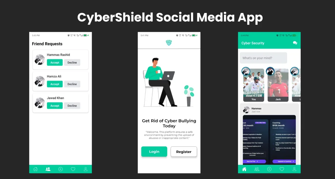 CyberShield: Social Media App