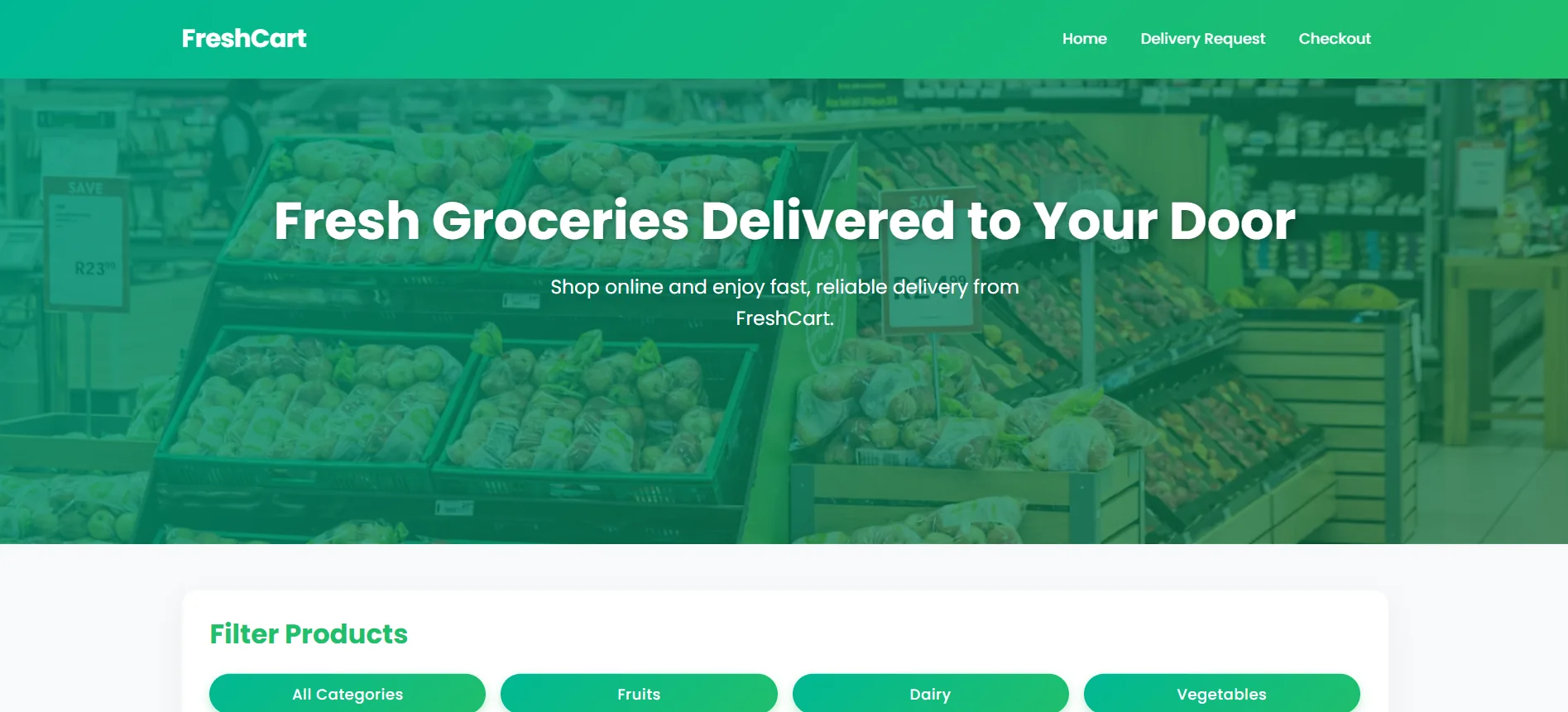 FreshCart: Fruit Selling Website