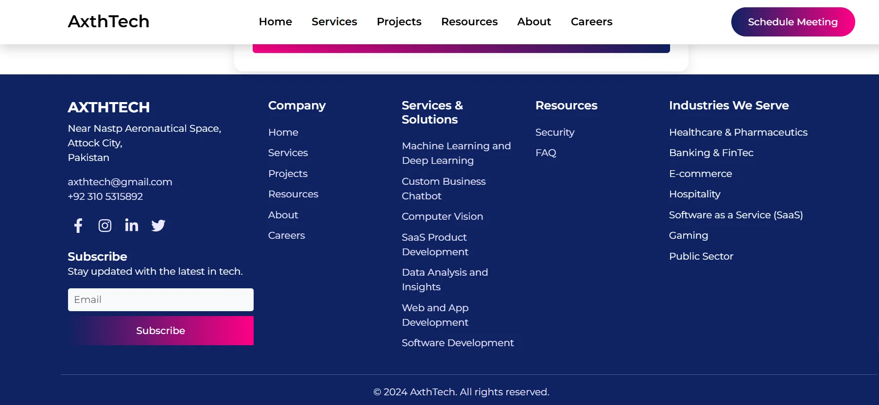 Business Website for Axthtech Software House - Image 12